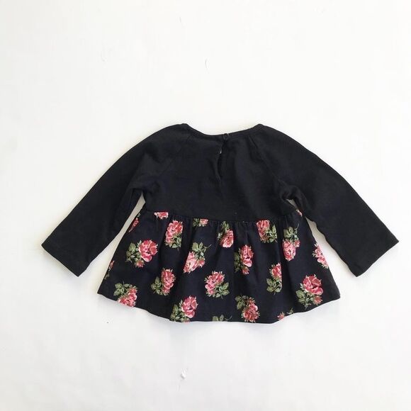 Babygap rose print long sleeve top EUC 12-18 month - Picture 4 of 4